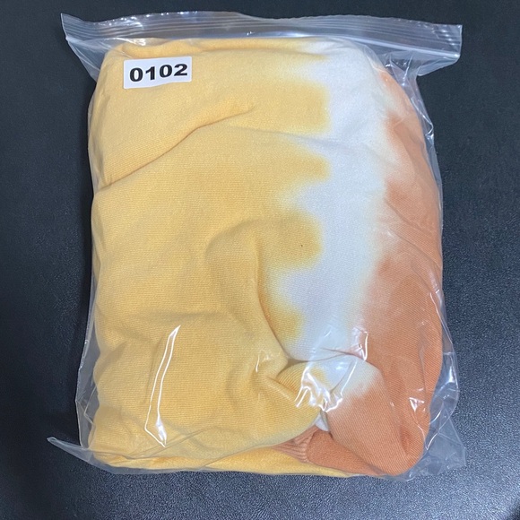 Roxy XL Tie Dye Yellow and Brown Hoodie Sweatshirt Pullover - Picture 8 of 8